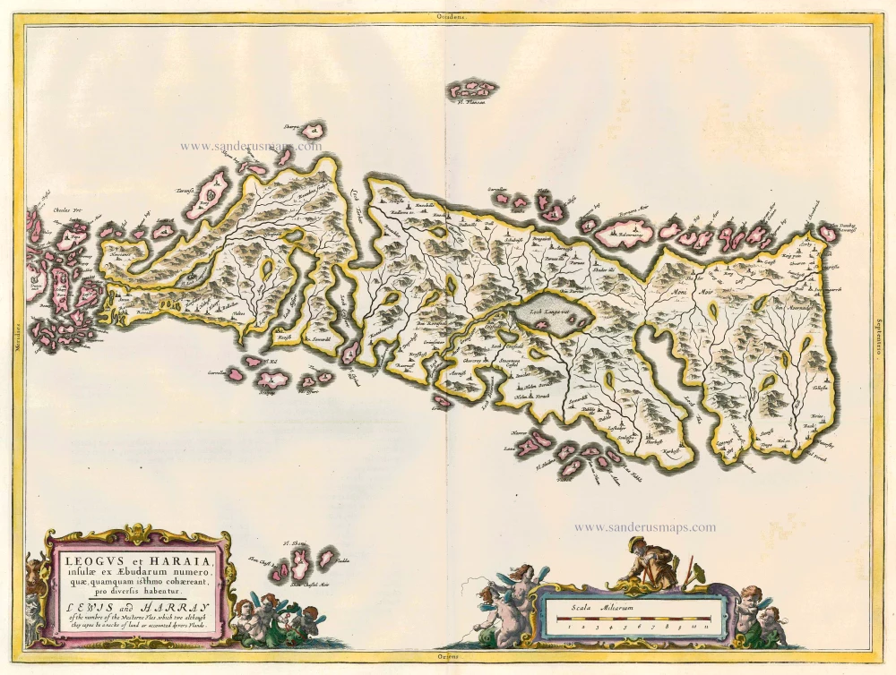 Scotland  - Lewis-Harris, by J. Blaeu.