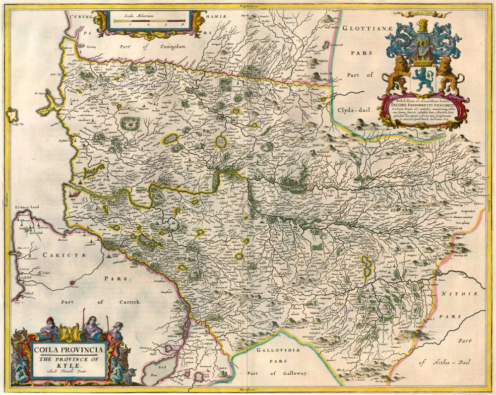 Scotland  - Kyle, by J. Blaeu.