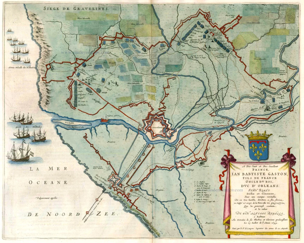 Gravelines, by Joan Blaeu.