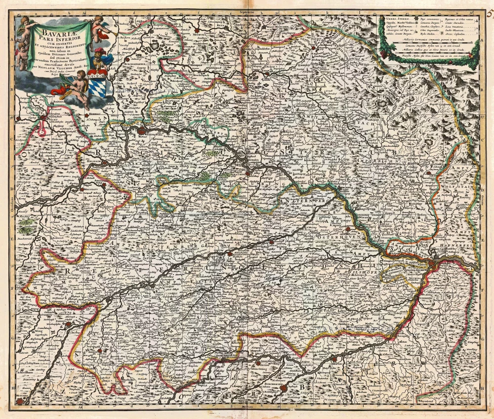 Bavaria (Bayern), by N. Visscher.