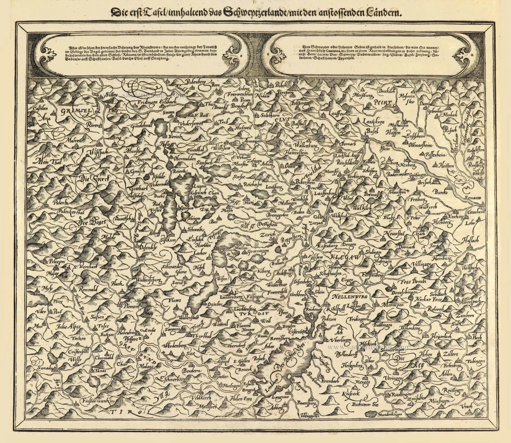 Switzerland by Sebastian Münster.