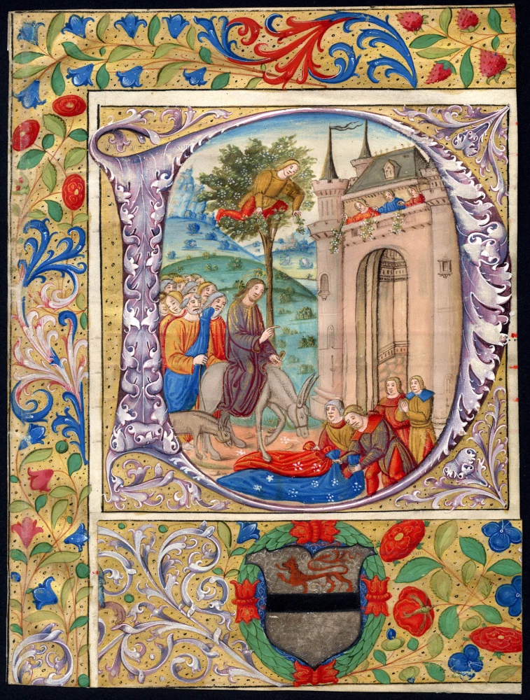 Historiated miniature. Northern France,