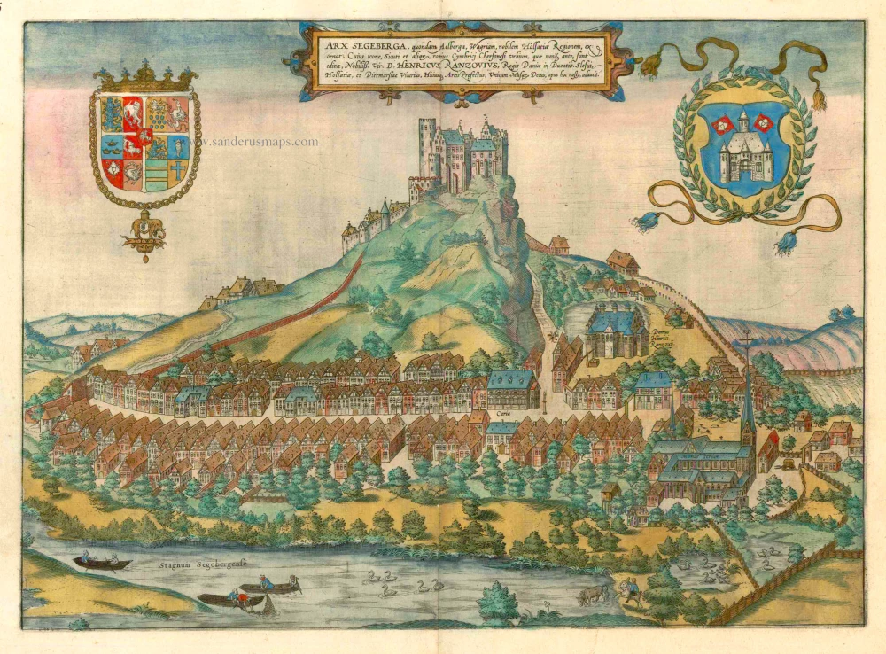 Holstein - Bad Segeberg by Braun G. & Hogenberg F.