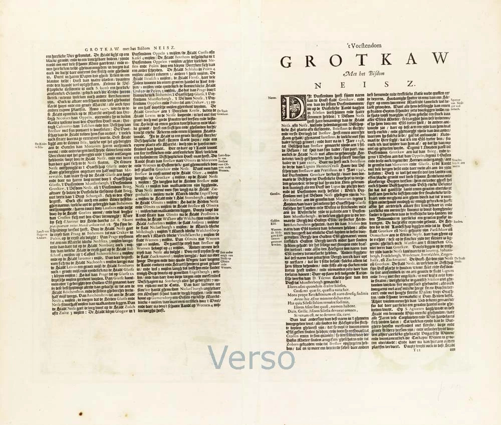 Poland - Grodków and Nysa, by Johannes Janssonius.