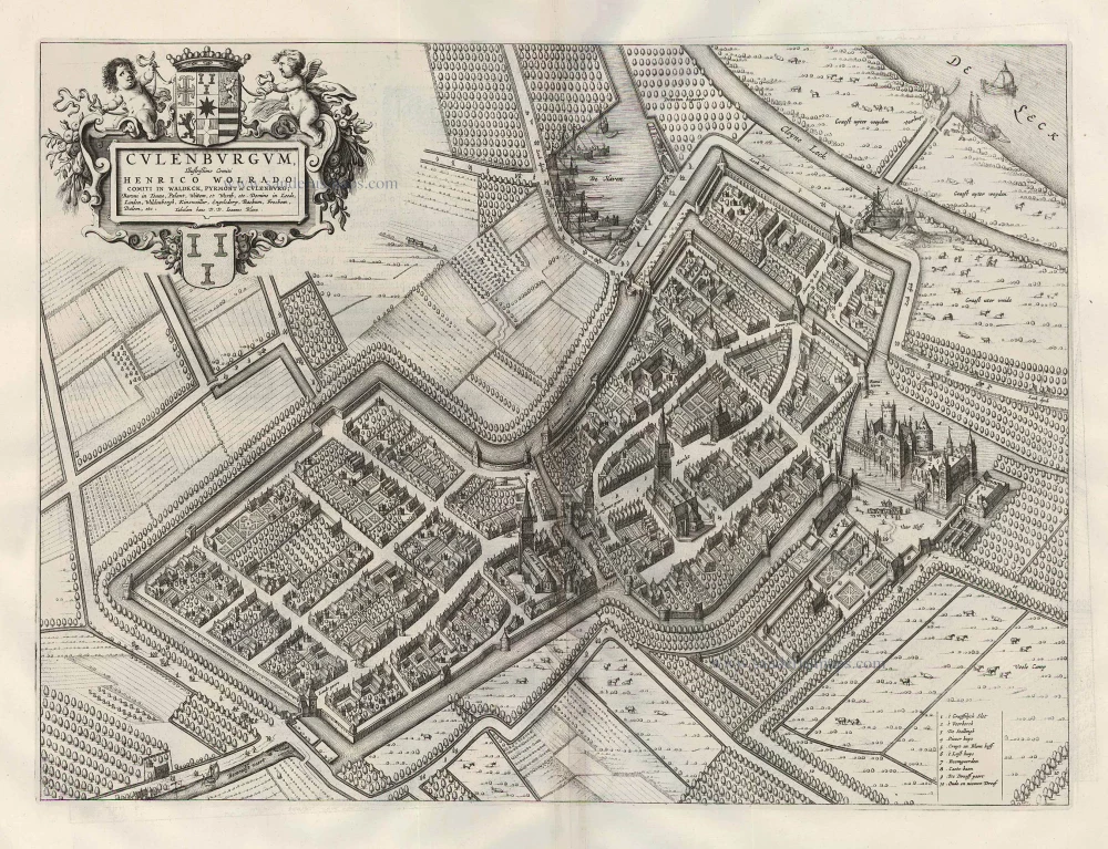 Culemborg, by Joan Blaeu.