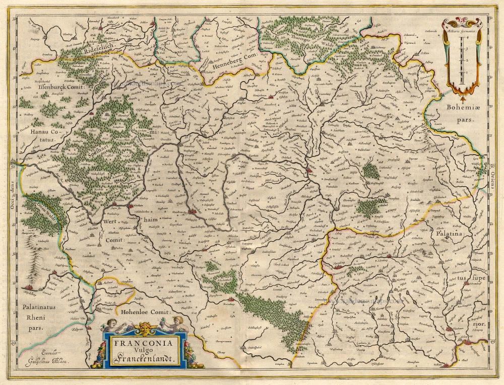 Franconia, by Blaeu W.