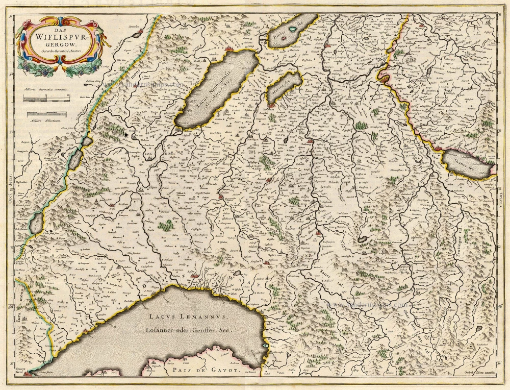 Avenches, by Willem Blaeu.