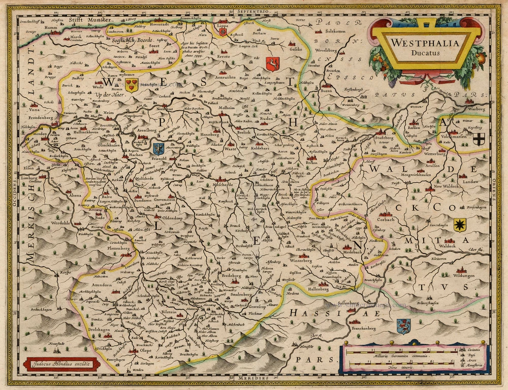Westfalen, by Hondius J.