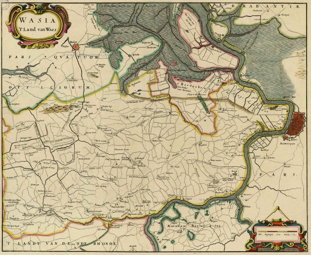 Land van Waas by Antonius Sanderus.