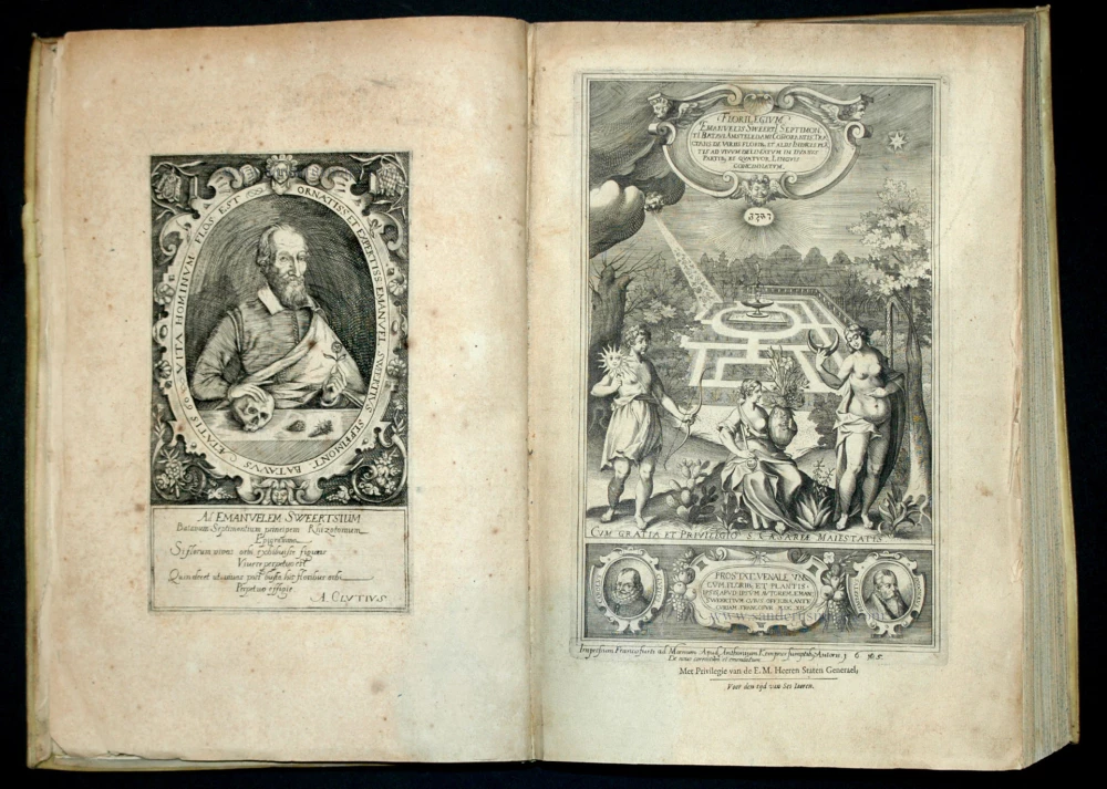 Florilegium, tractans de variis florib. et aliis Indicis plantis ad vivum delineatum in duabus partib. et quatuor linguis concinnatum.