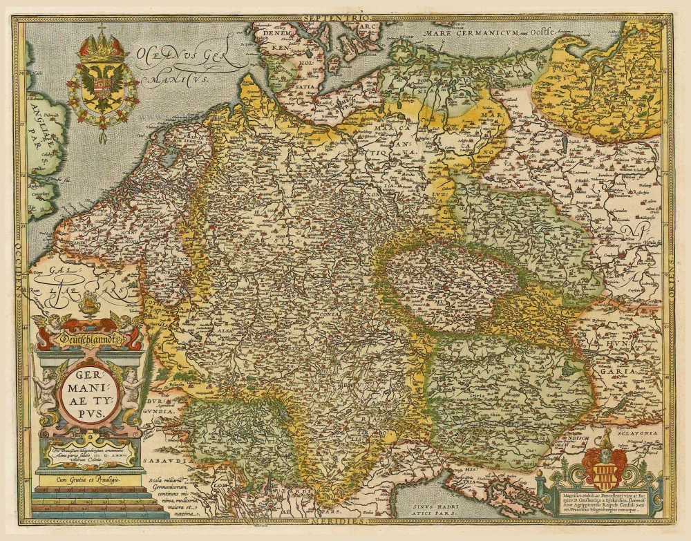 Germania, by Frans Hogenberg, published by J.B. Vrients.