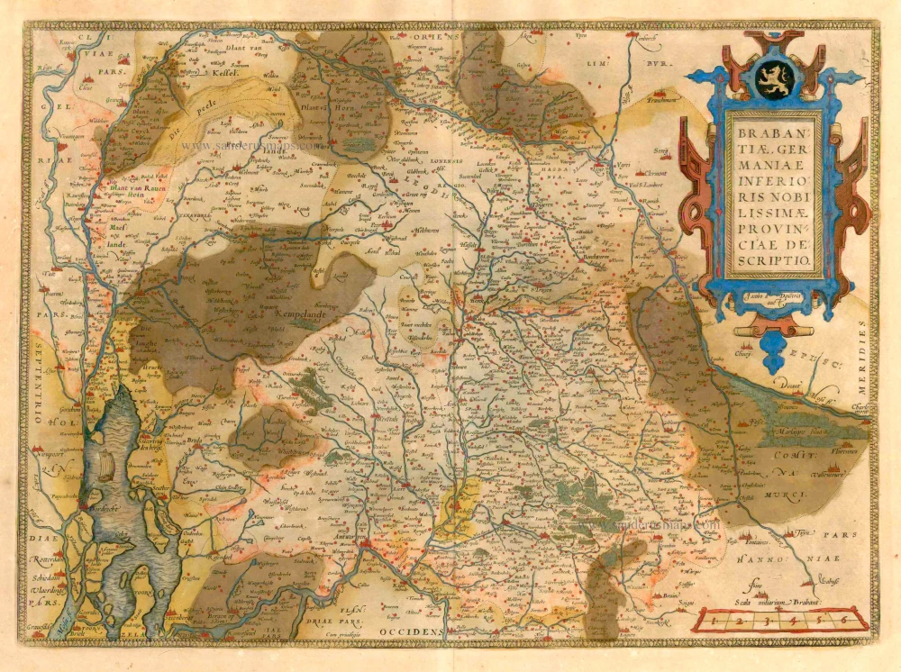 Brabant, by A. Ortelius.