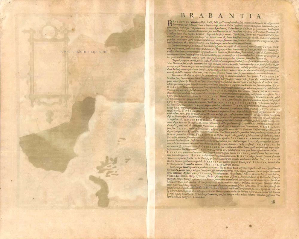 Brabant, by A. Ortelius.