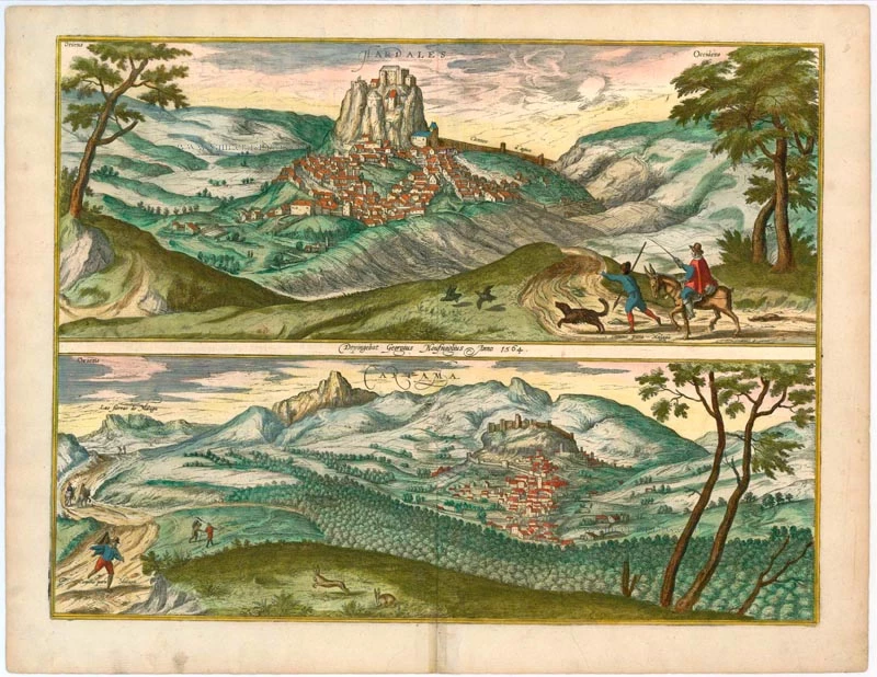Ardales & Cartama by Braun & Hogenberg