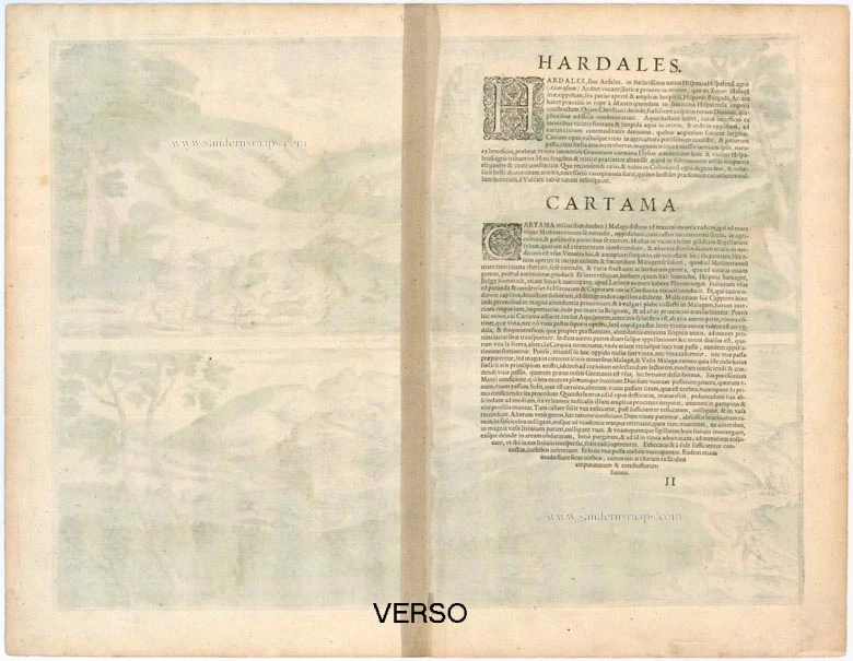 Ardales & Cartama by Braun & Hogenberg