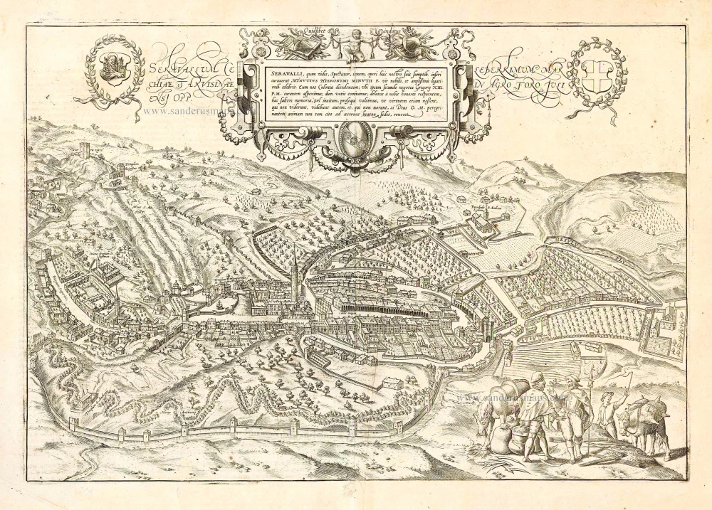 Serravalle (Vittorio Veneto), by Georg Braun & Frans Hogenberg