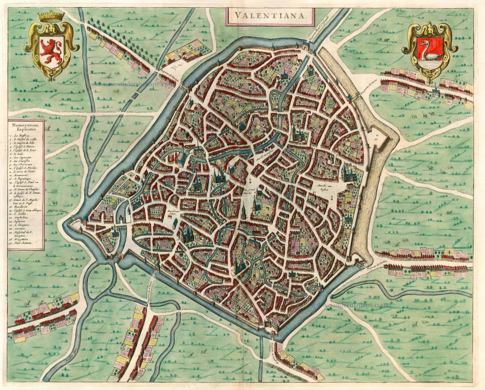 Valenciennes, by Blaeu J.