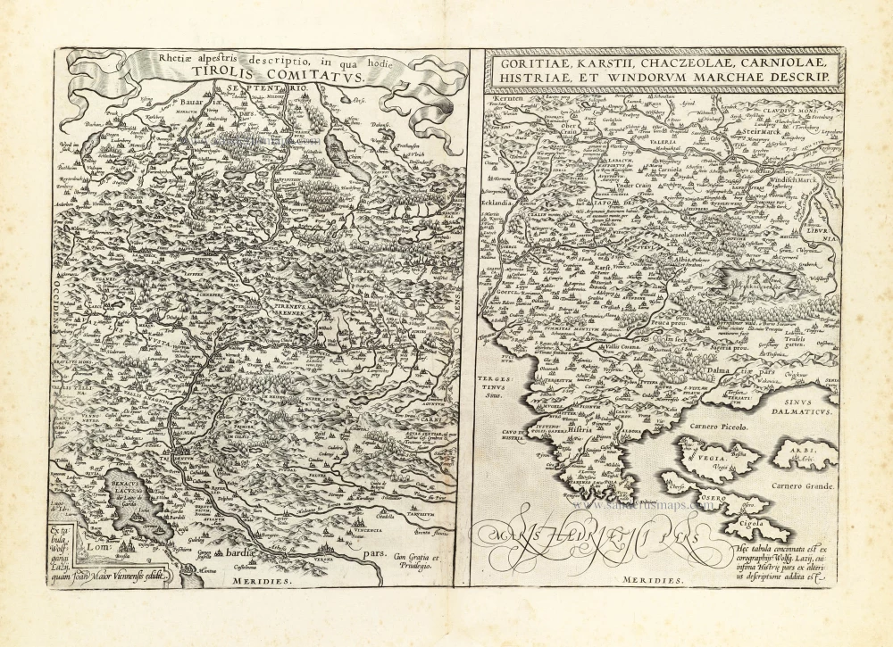 Franconia - Münster by Abtraham Ortelius.