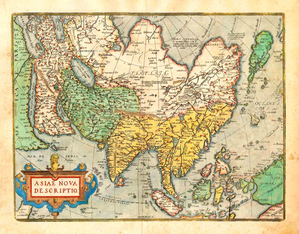 Asia, by Abraham Ortelius.