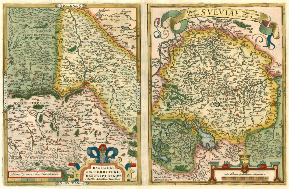 Basel and Schwaben by Abraham Ortelius.