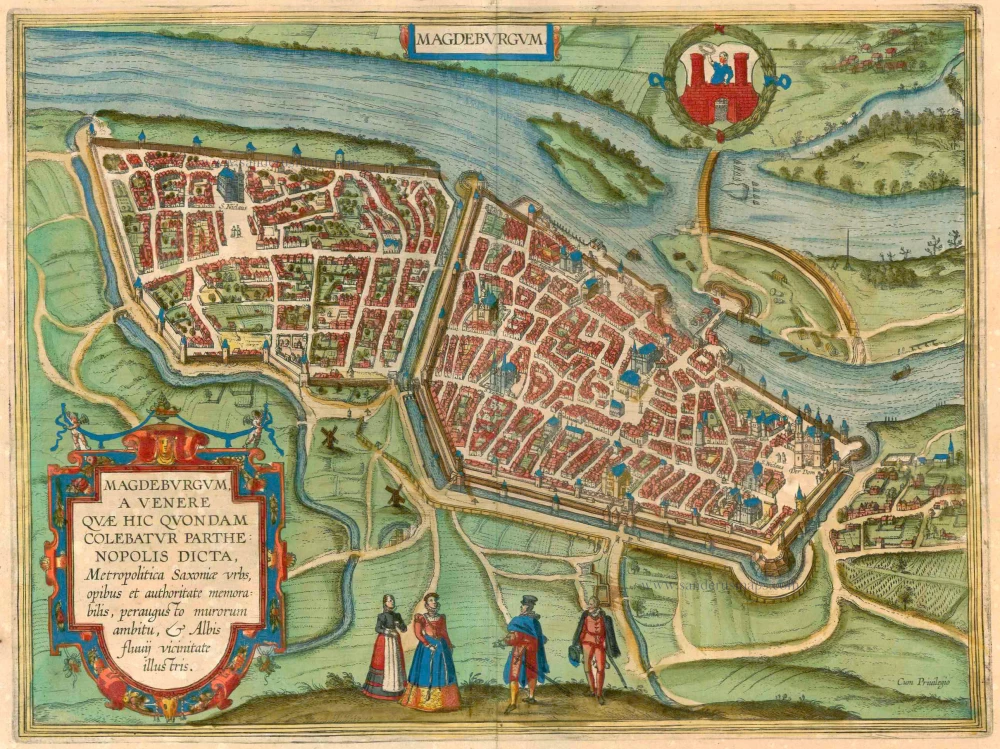 Magdeburg by Braun & Hogenberg