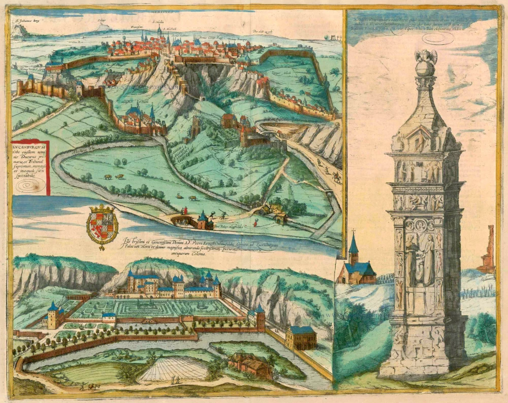 Luxembourg, by Braun & Hogenberg.