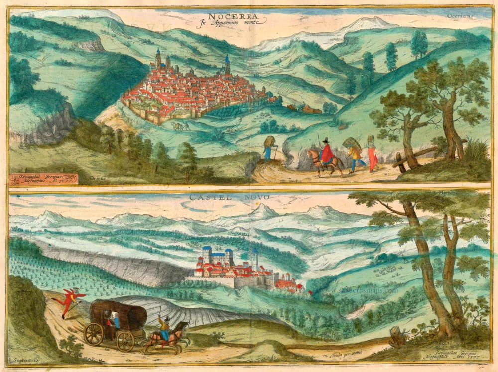 Nocerra In Appennino monte. [on sheet with] Castel Novo.