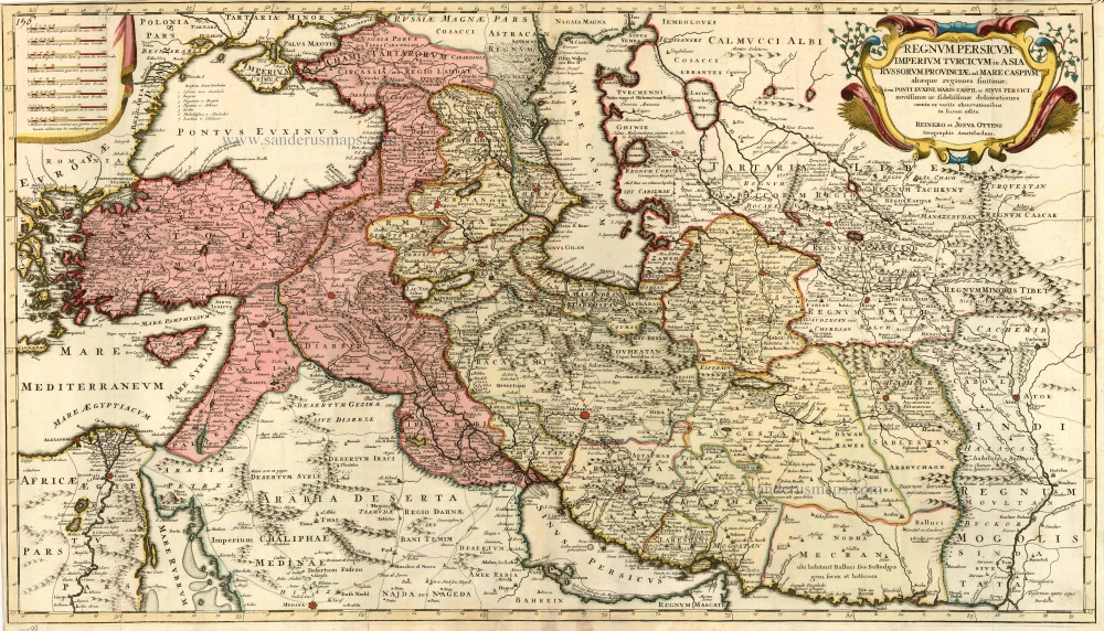 Antique map of Ottoman Empire by Ottens R. & J.