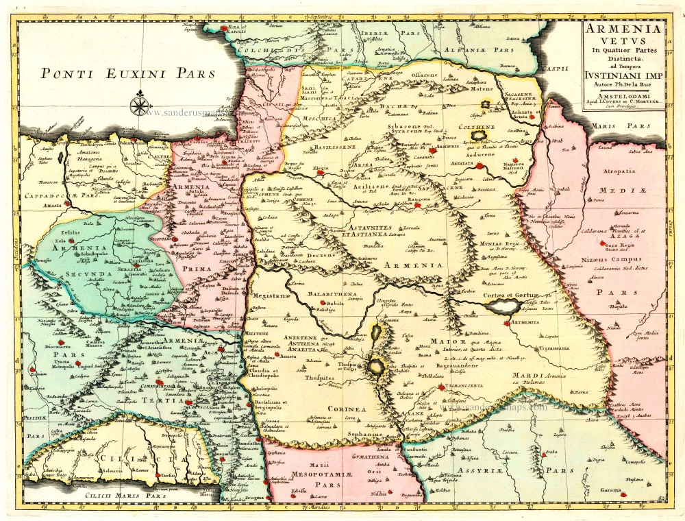 Antique map of Armenia by Covens & Mortier