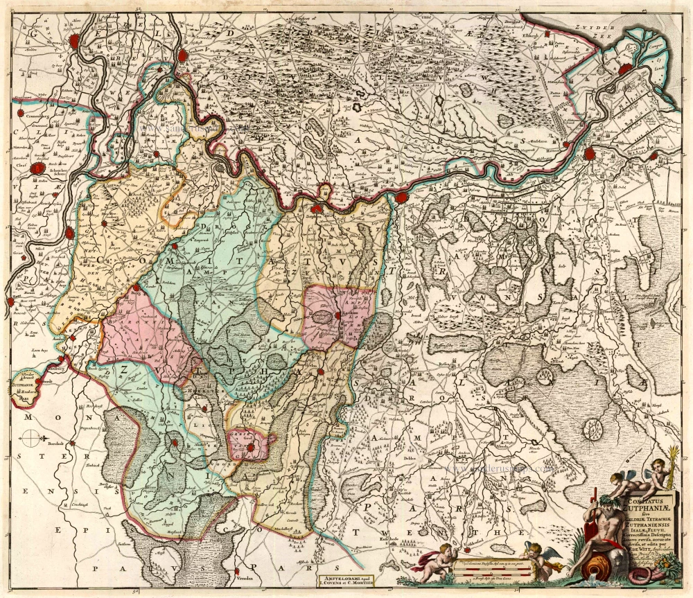 Gelderland - Zutphen, by F. De Wit.