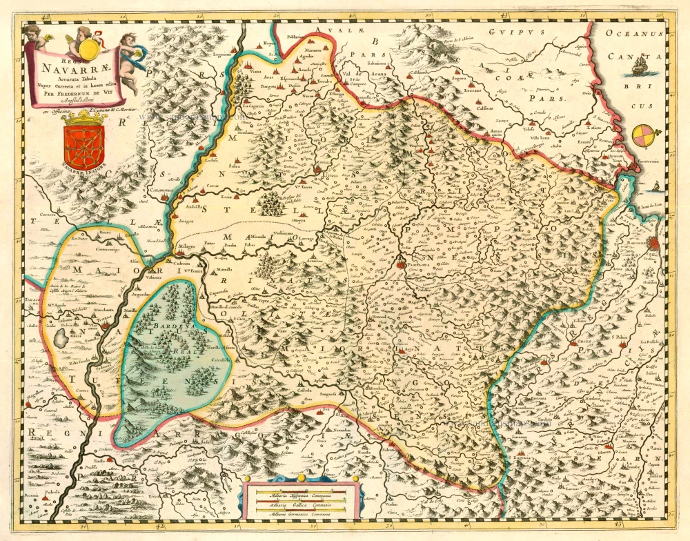Regni Navarrae Accurata Tabula.
