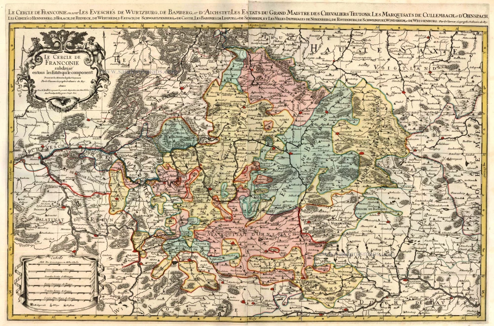 Bavaria (Bayern) by Hubert Jaillot - Covens & Mortier.