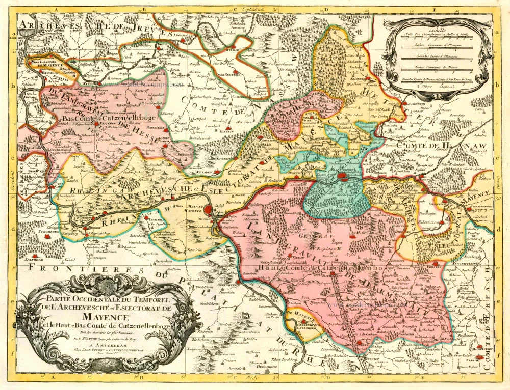 Mayence (Mainz) by Covens & Mortier.