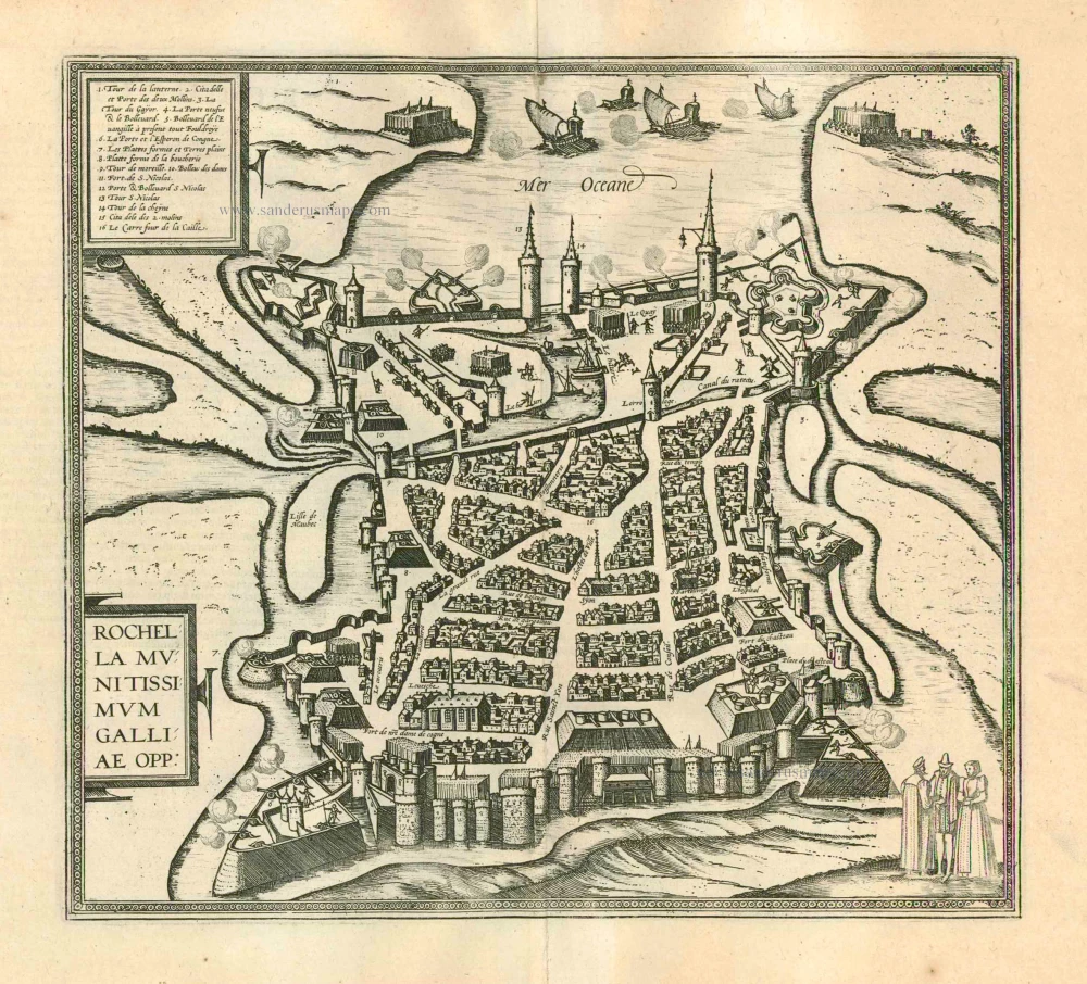 La Rochelle, by Georg Braun and Frans Hogenberg.