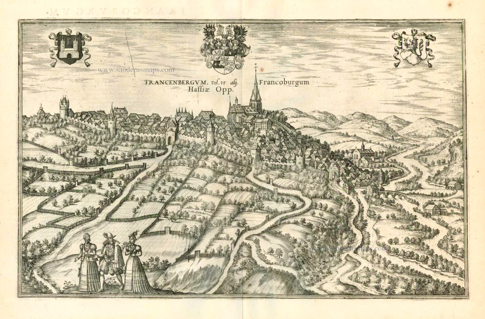 Frankenberg, by Georg Braun and Frans Hogenberg.