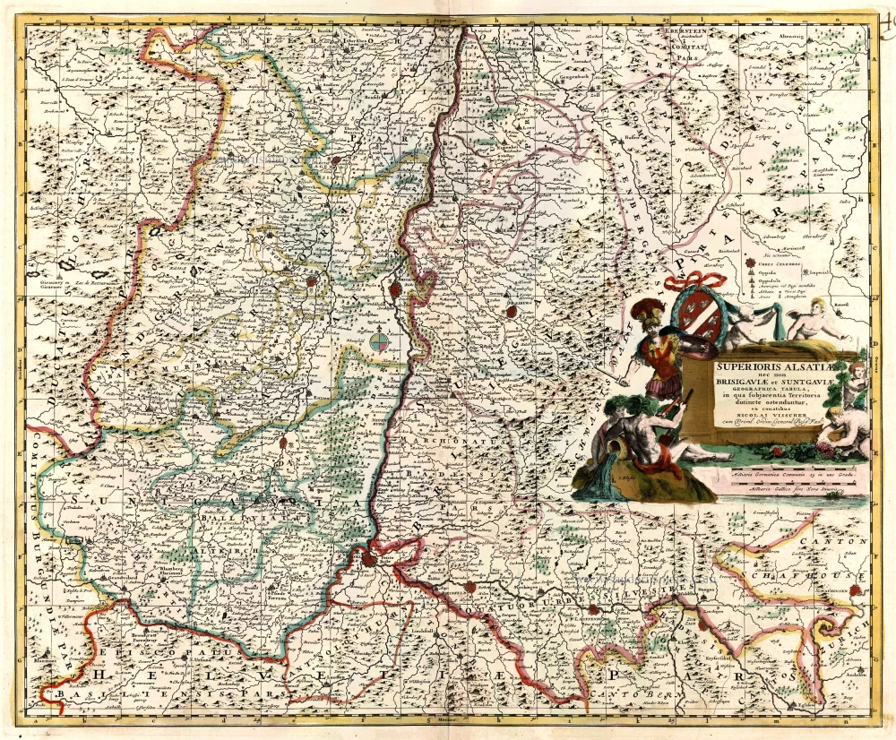 Upper Alsace, by N. Visscher.