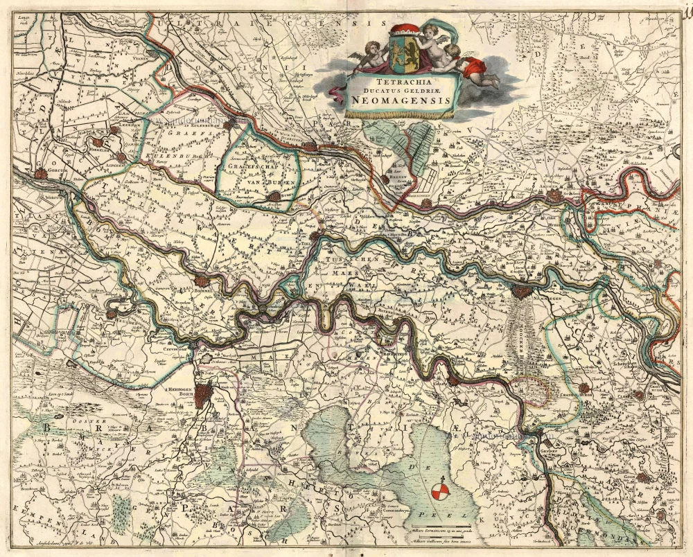 Gelderland - Nijmegen by Frederick de Wit.