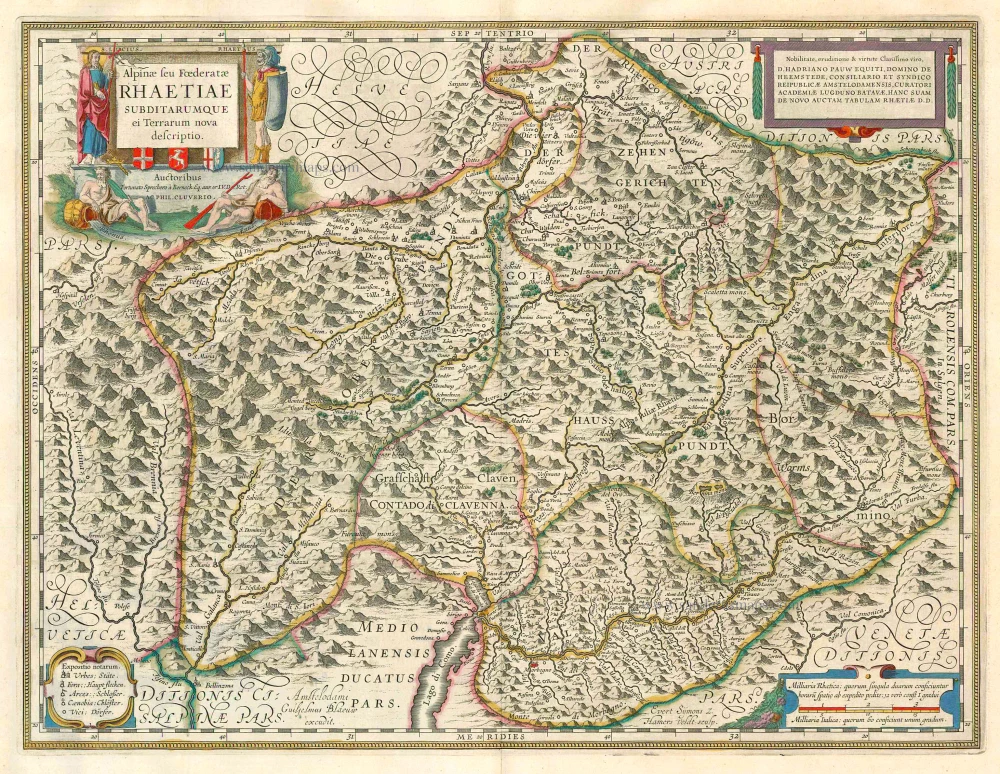 Graubünden, by Willem Blaeu.