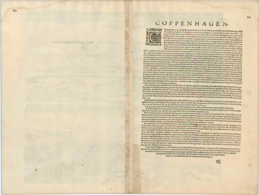 Copenhagen, by Georg Braun and Frans Hogenberg.