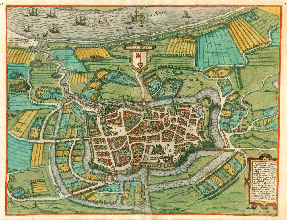 Staden, by Georg Braun & Frans Hogenberg.