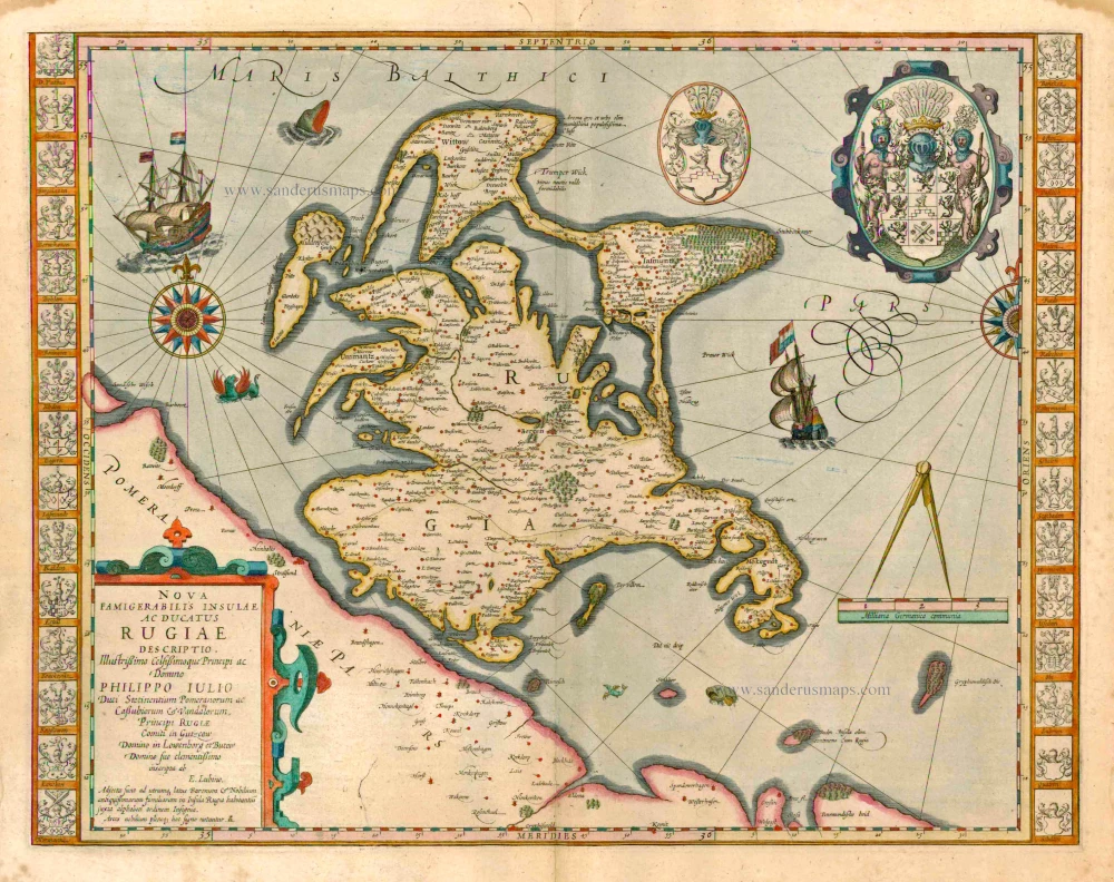 Rügen by J. Hondius