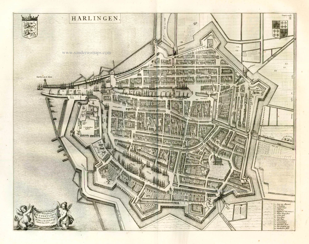 Harlingen, by Joan Blaeu.