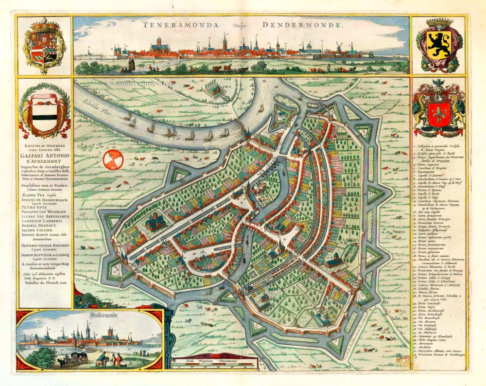 Dendermonde by Joan Blaeu.