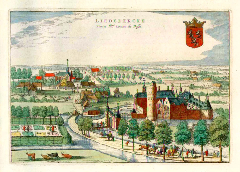 Liedekerke, by Joan Blaeu.