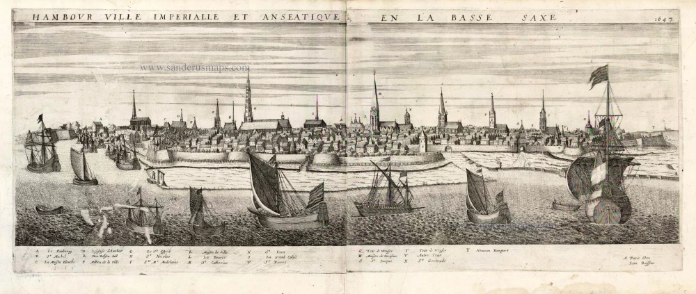 Hambour Ville Imperiale et Anseatique en la Bassa Saxe. 1477