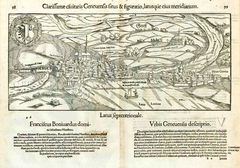 Geneva (Genève - Genf) by S. Münster.
