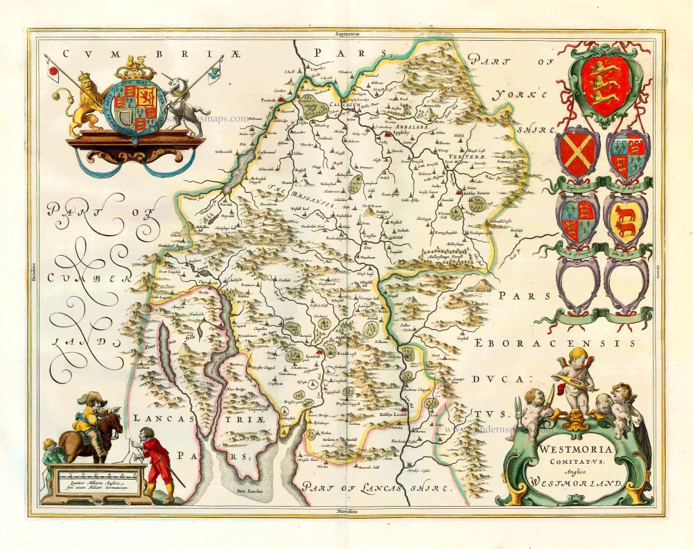Westmoreland, by J. Blaeu.