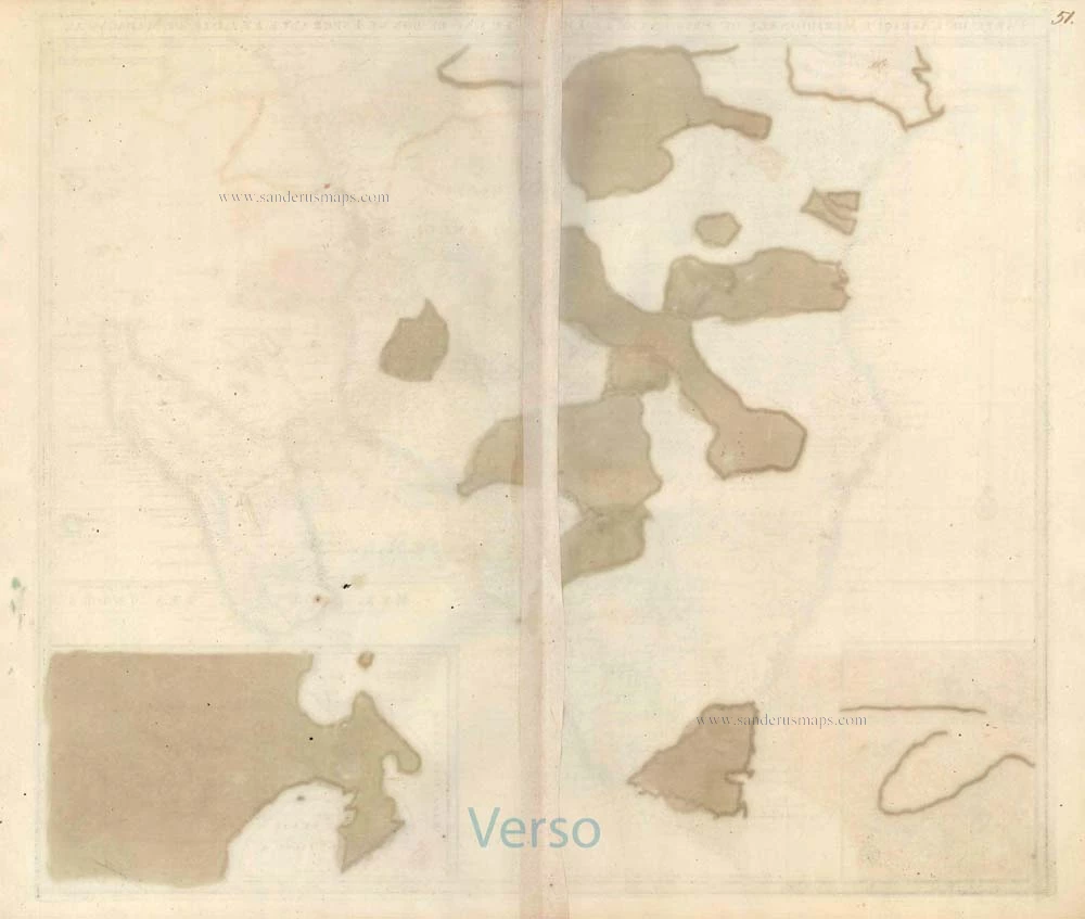 Old antique map of Southern Africa by Widow N. Visscher