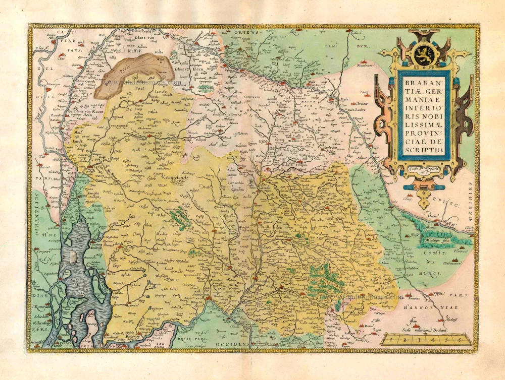 Brabant, by A. Ortelius.