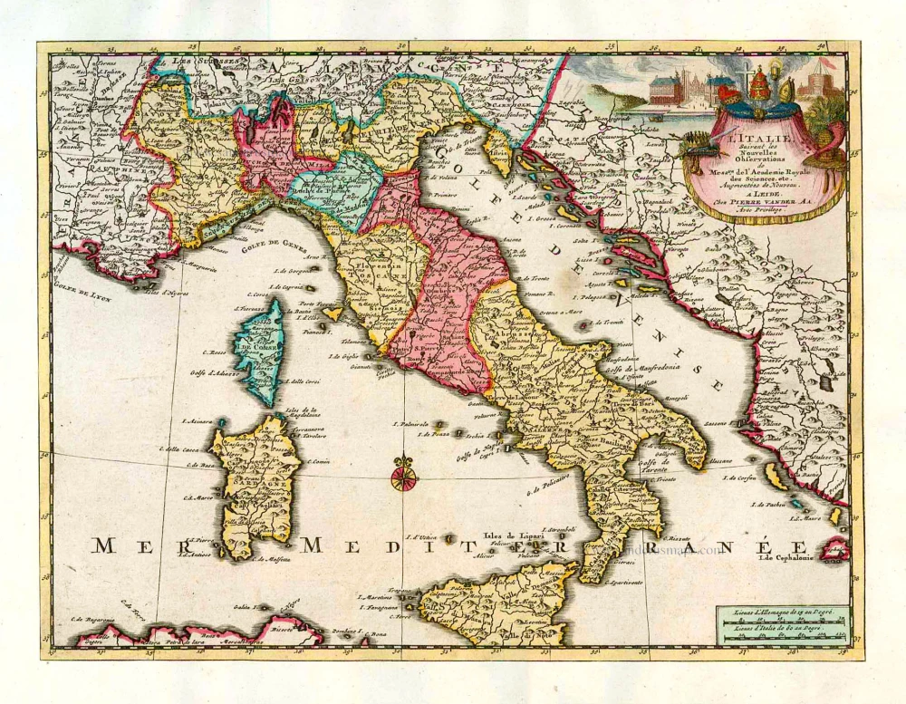 Italy, by Pieter Van der Aa.